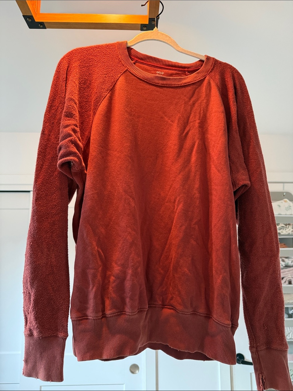 aerie Rust Red Crewneck Sweater - Women's
